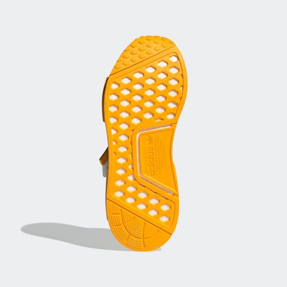 ADIDAS NMD_R1 STRAP SHOES-Women’s Size 7.5-cloud white/collegiate gold BNIB - Picture 3 of 16